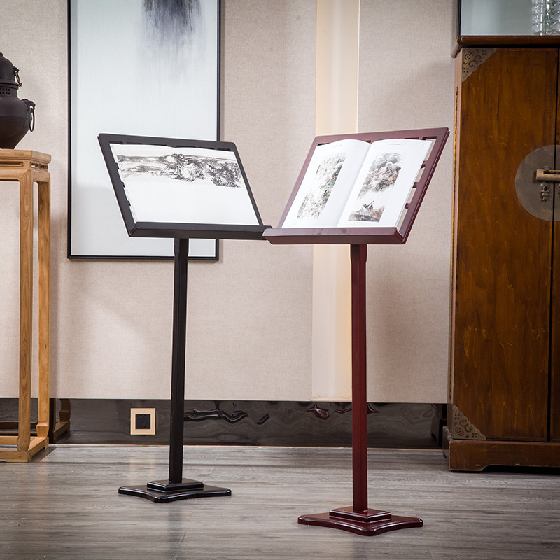 实木质葫芦竹乐古琴古筝谱架便携式乐谱架子可折叠谱台厂家用包邮