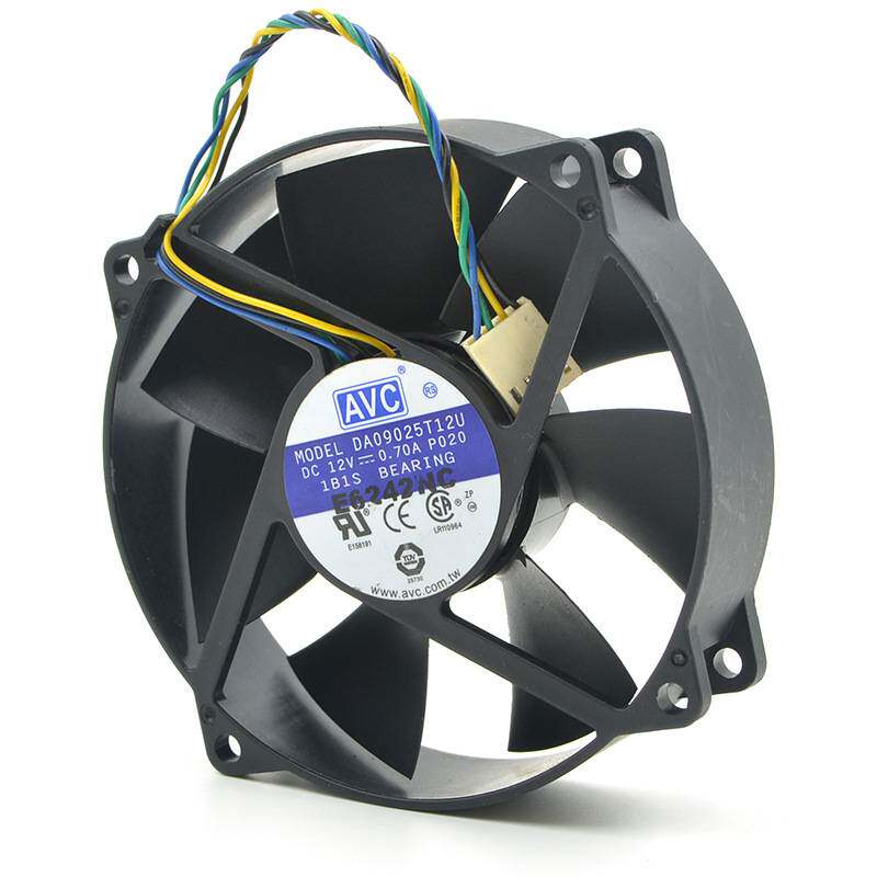 AVC 9025 9CM 12V 0.7A DA09025T12U 电脑CPU机箱大风PWM四针风扇