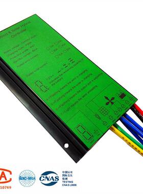 跨境风光互补控制水0NNP器12V24V50W60W800W0风光混合防雨充电涡