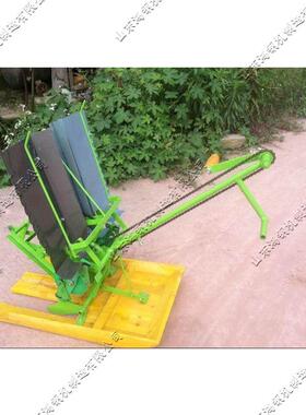 小型农用田退秧苗栽种机 摇手式稻插秧机 双行人力步式水稻KCQ苗