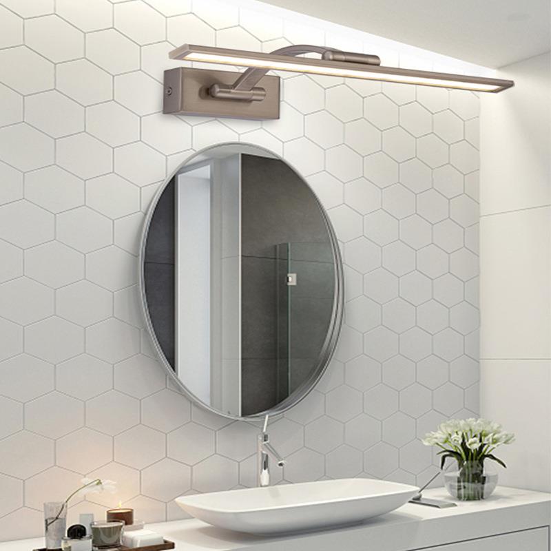 浴室镜前灯le卫生间镜子灯化妆壁补光现代1271简约长d条墙灯