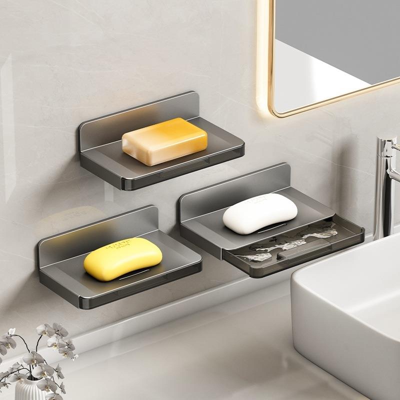 免沥壁挂盒153置物架浴室水卫生间德国肥皂锈钢打孔碟创意进口不