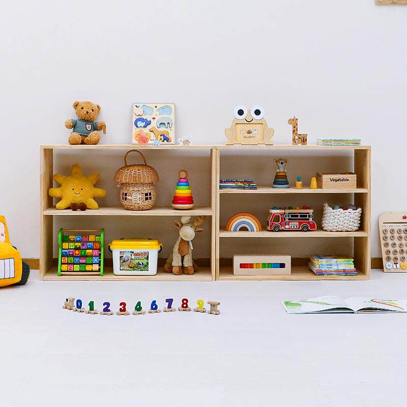 幼儿园蒙柜氏教玩具物柜实木简约储物家用宝宝72672儿童房具收纳