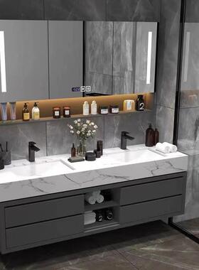 9sa【9554生人收藏】简约506代卫间现岩浴室板柜组合洗漱台洗脸洗