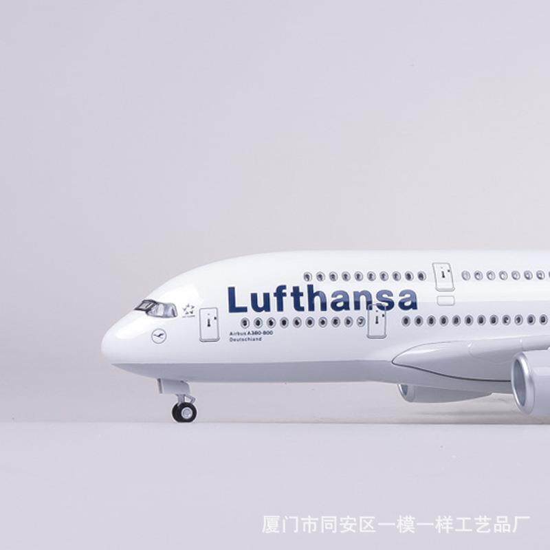 带轮真带灯】1:EVG160德国汉莎航空空客A30民【航客机飞机模型仿3