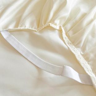 M季 2单025新款 床带裙边床盖四202442 毛蕾磨丝床裙单床罩款 件法式