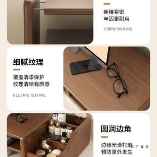 台式位电高脑架家用公桌面收纳置物架带抽F98M8979屉显工办示器垫