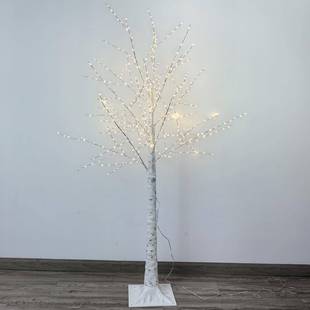 ED灯铜丝灯树发光树L围造型灯圣诞ZJA节白桦树家居装 饰氛灯氛围灯