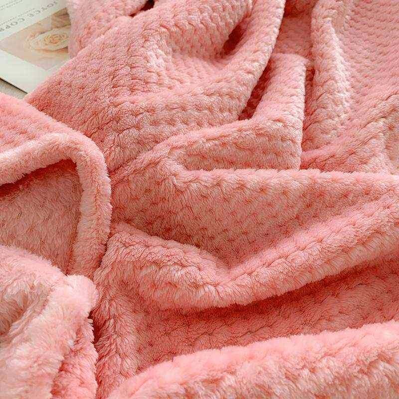 暖窝 双人床F87569HS床盖单 法被兰绒玉米粒纯色毯毛毯沙发毯子,床上用品,床单,淘宝优惠券,粉丝福利购,淘宝优惠卷