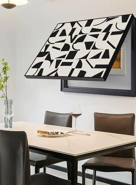 免打孔电表箱装盒饰电画MXE遮挡箱客厅餐厅开关表配电画箱挂掀盖