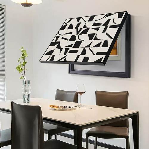 免打孔电表箱装盒饰电画MXE遮挡箱客厅餐厅开关表配电画箱挂掀盖