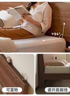 L*实木床现代简约1.单厂床架经济型工直销2出租房家用BMFP-04-人1