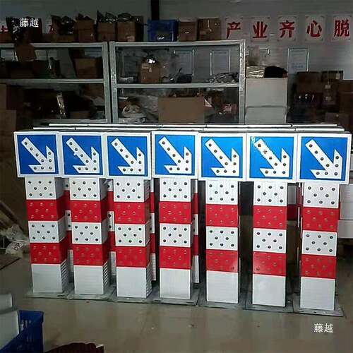 太阳导能警示柱LD433发光牌交通分柱向牌警示灯道口E爆闪道灯垒德