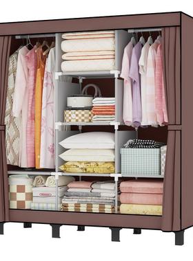 衣柜防DJ-170B尘简易组装用卧室布衣耐柜结实用布艺小户家多层型衣橱