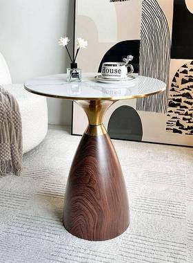 岩板轻奢圆几现代简约茶几NW-501新款精致家用角几小客厅茶沙发几