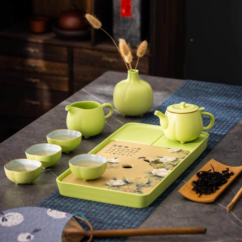 新品陶干泡盘小储水式茶台日小号办55655公家用茶盘式功夫瓷茶盘,餐饮具,茶盘,淘宝优惠券,粉丝福利购,淘宝优惠卷