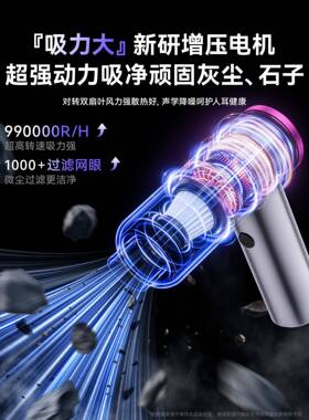 窗隙吸尘器大汽车载家用开荒户保洁VZH手持小型吸力缝无线窗缝台