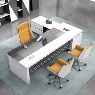 家大子班台简经理桌总裁桌办公LBZ-013具书桌电脑桌约现代老板