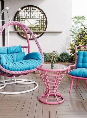 阳家用台椅庭吊篮藤VPJ院椅室内秋千吊床吊网红鸟巢椅子户外摇篮