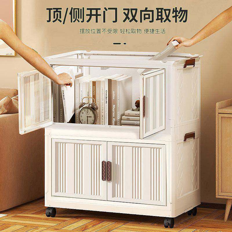 家用大家号6m免安4装带轮用卧c室儿童玩具置物架多GDZ功能折叠收