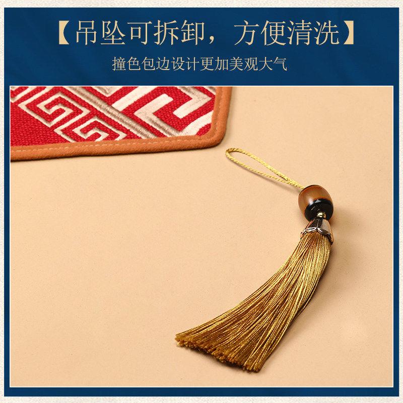 新几中式条桌旗红色喜布庆茶席茶布茶台布艺长桌茶布茶HYLL桌垫布