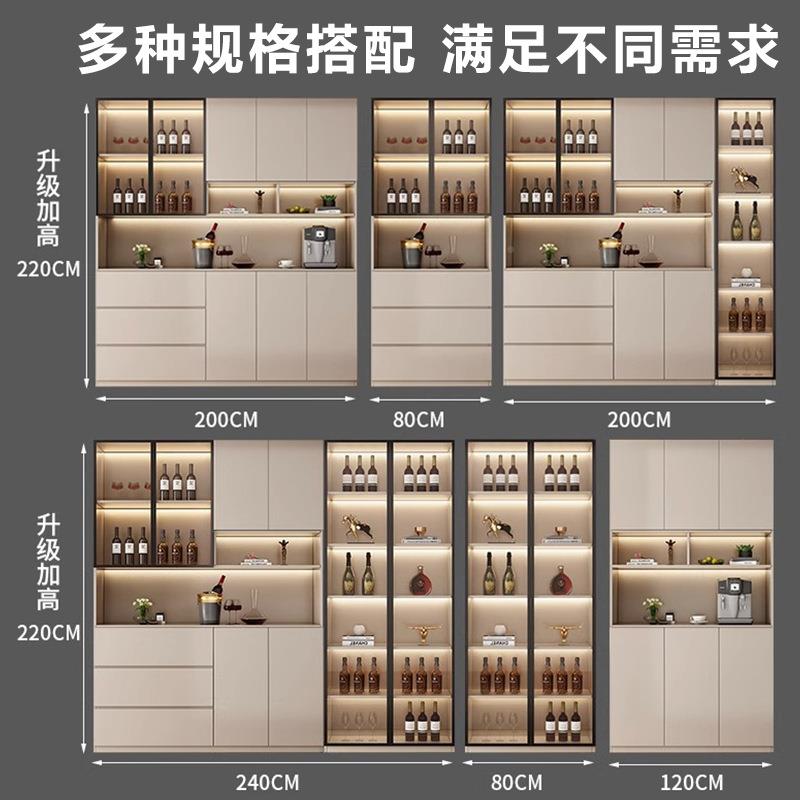 实木边柜柜一体餐靠墙柜客厅酒家用茶水柜餐厅储物高XS0088柜玄关