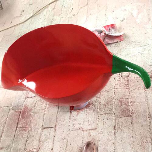 玻璃钢休闲椅雕塑辣椒座椅现货彩红辣椒坐凳公园广场摆件商场美陈