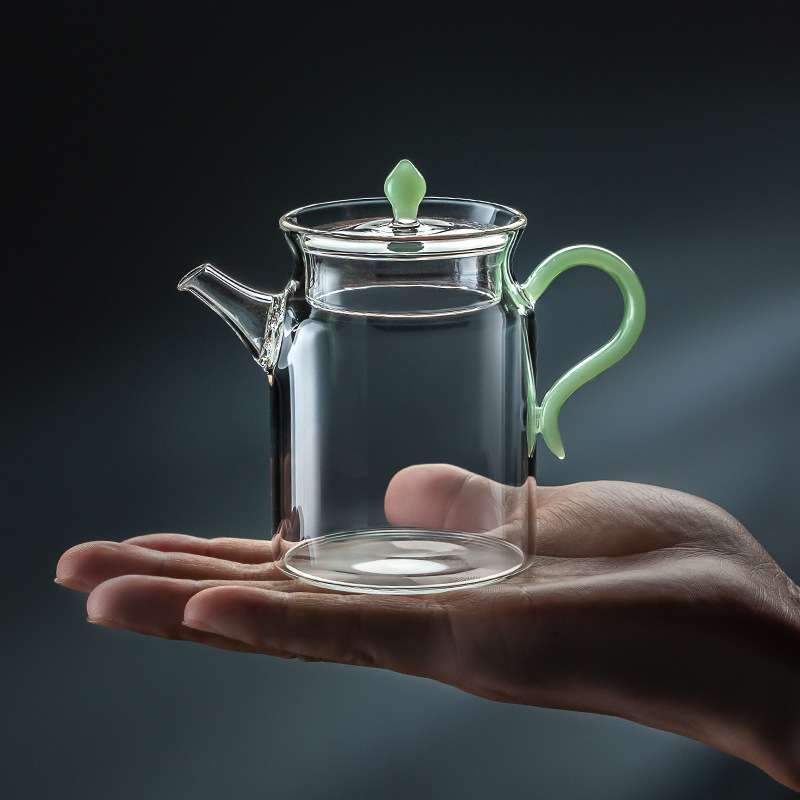 迷你泡茶壶2025新款一人用玻璃煮花茶绿茶手抓单壶器茶水分离耐热