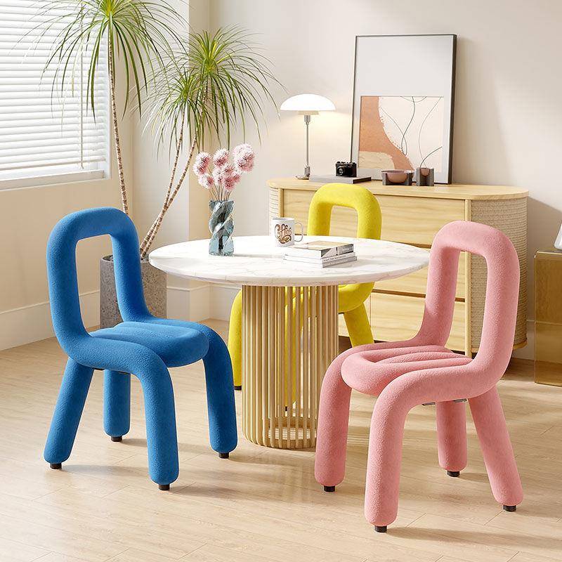 异形椅艺术化妆椅卧室梳妆凳子弯管设计感女生梳妆台椅子网红餐椅