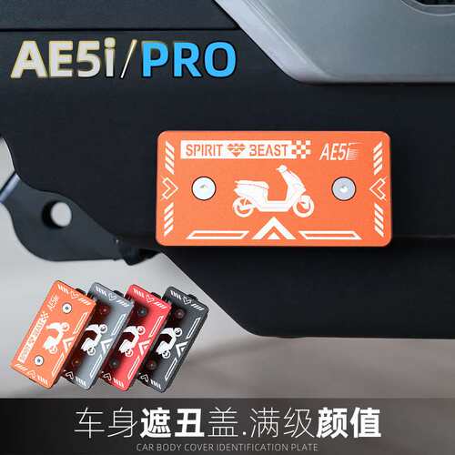 灵兽适用极核AE5i铭牌遮挡盖改装AE5iPRO电轻摩侧板装饰护盖配件