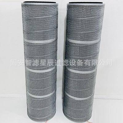 粉防静电阻燃覆膜*尘滤芯500*240100螺杆吊装KCX除尘滤筒喷涂车间