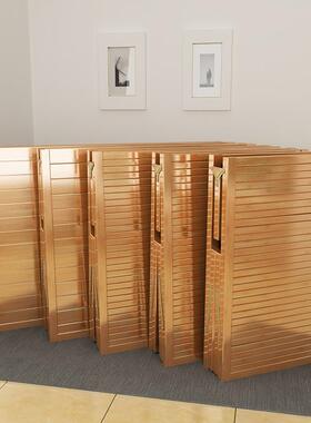 竹床折叠床单人双人午休午睡凉简易家用成人房床租ZWU竹子实硬板