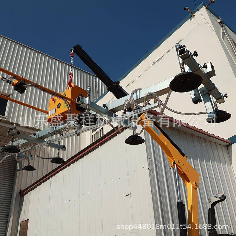 电动玻璃盘高CTT空吊吊装玻璃吸吸机旋转翻大吸转力真空吸盘