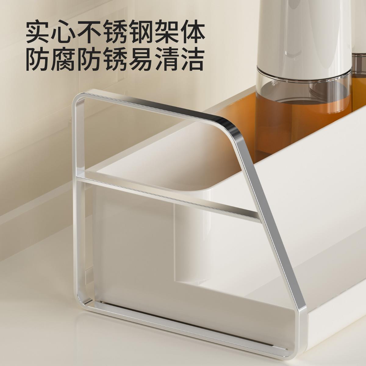 厨房调料收纳组合架放调料FY120901锈钢置物架不面料架调台高硼硅
