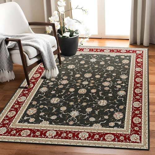 美式复古客厅地毯叠可水洗客打厅地毯卧室耐沙发茶几毯折全铺脏易