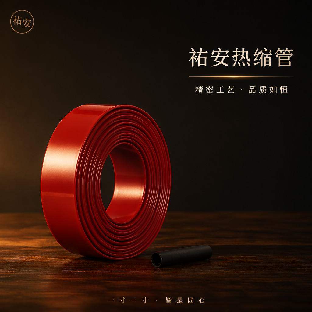 22mm热缩管低压绝缘2倍热收缩套管加厚热塑管红黄蓝绿黑厂家直供