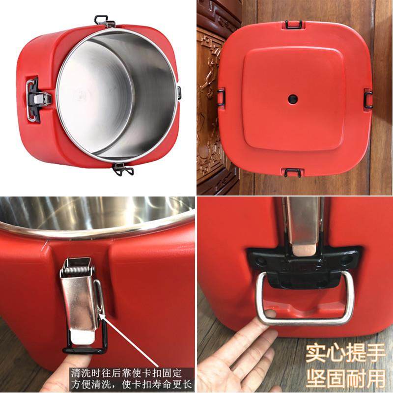 形私模保用送餐304不锈钢商温桶正方塑料中央CXJ889厨房配送保温