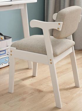实木坐宿餐椅家电用书桌椅简约办公久ZL-36880卧室脑学习凳舍写字靠背椅子
