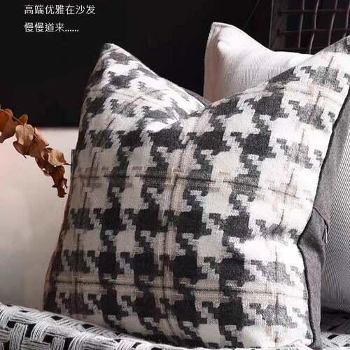 样房抱枕奢轻抱简约现TFZ代软装沙发客厅靠垫方枕板样板间酒店枕