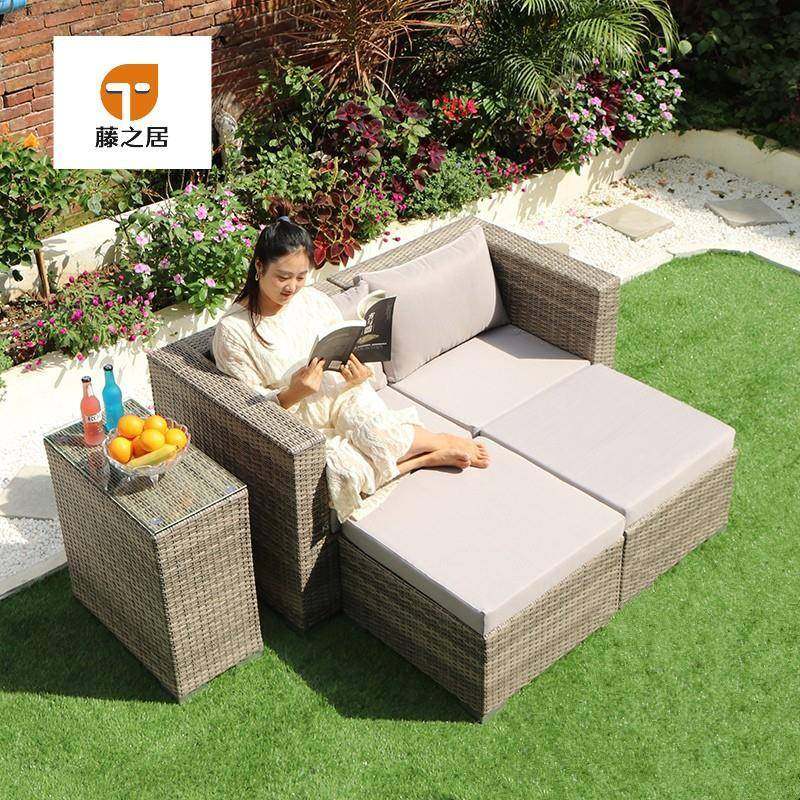 户外藤沙阳台休发闲仿藤沙发躺椅组合露庭516-1园酒店藤编台桌椅,基础建材,脚轮/万向轮,淘宝优惠券,粉丝福利购,淘宝优惠卷