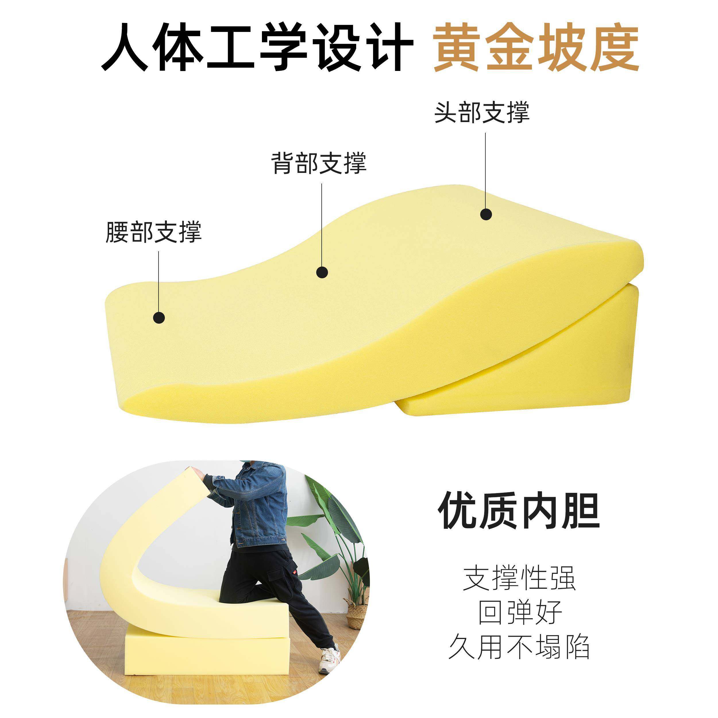 S588胃食管反流F7766TS7斜坡床垫防反酸头老人枕护靠孕妇三理角枕