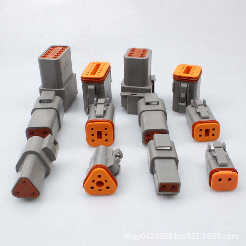 外贸爆款德驰盒装750PCS国产防水汽车连接器接插件DT04-2PDT06-2S