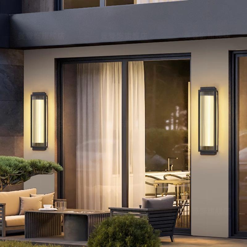 灯户外壁防水太阳能新8147中式山水画别墅梯楼过庭院道造景林园景