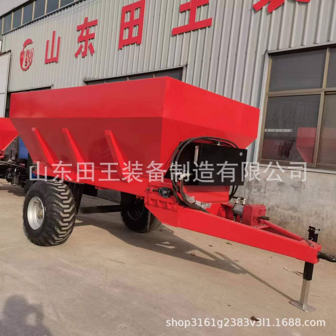 型牵引式农用拖撒肥车拉机后置粪式有机粪肥撒大粪车RMH动物便抛