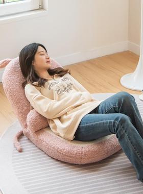 懒J-23806人发飘宿窗椅靠背可调节榻米榻坐垫女生舍床上沙可爱座