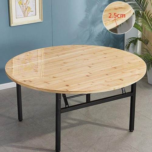 加厚实木大圆桌圆木面板桌子大餐桌10人15人饭桌带转盘单独桌面板