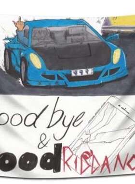 Goodbye and Good Riddance Juic Wrld 装饰挂布90*150cm 3*5ft