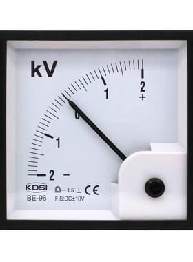 指针式直流电压表BE-96 DC+-10V+-2kV正负输入电表 CE认证电压表