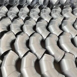 304不锈钢螺旋风管三通 45°90°通风管道弯头工业厂房排气管