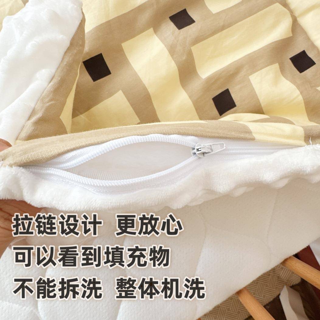 豆豆绒新生婴床褥垫子儿幼儿园小被褥儿童加厚床睡纯棉RKO可水洗